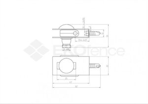 Universal fence bracket ZnPVC black matte_2