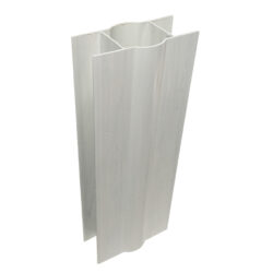 Gravel board bracket 200mm PVC D48mm gray_1