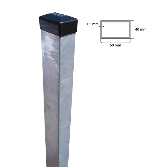 Fence post 60x40mm Zn 1600mm_1