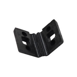 Plastic pad for post clamp PVC black 4mm_1