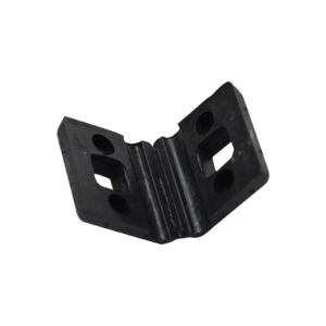Plastic pad for post clamp PVC black 4mm_1
