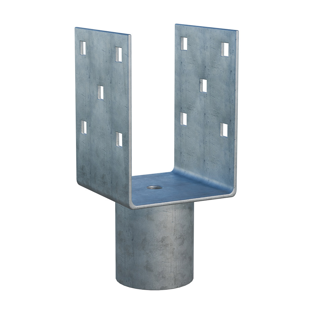 ground screw extension Zn "U" 90x90x120x60mm_1