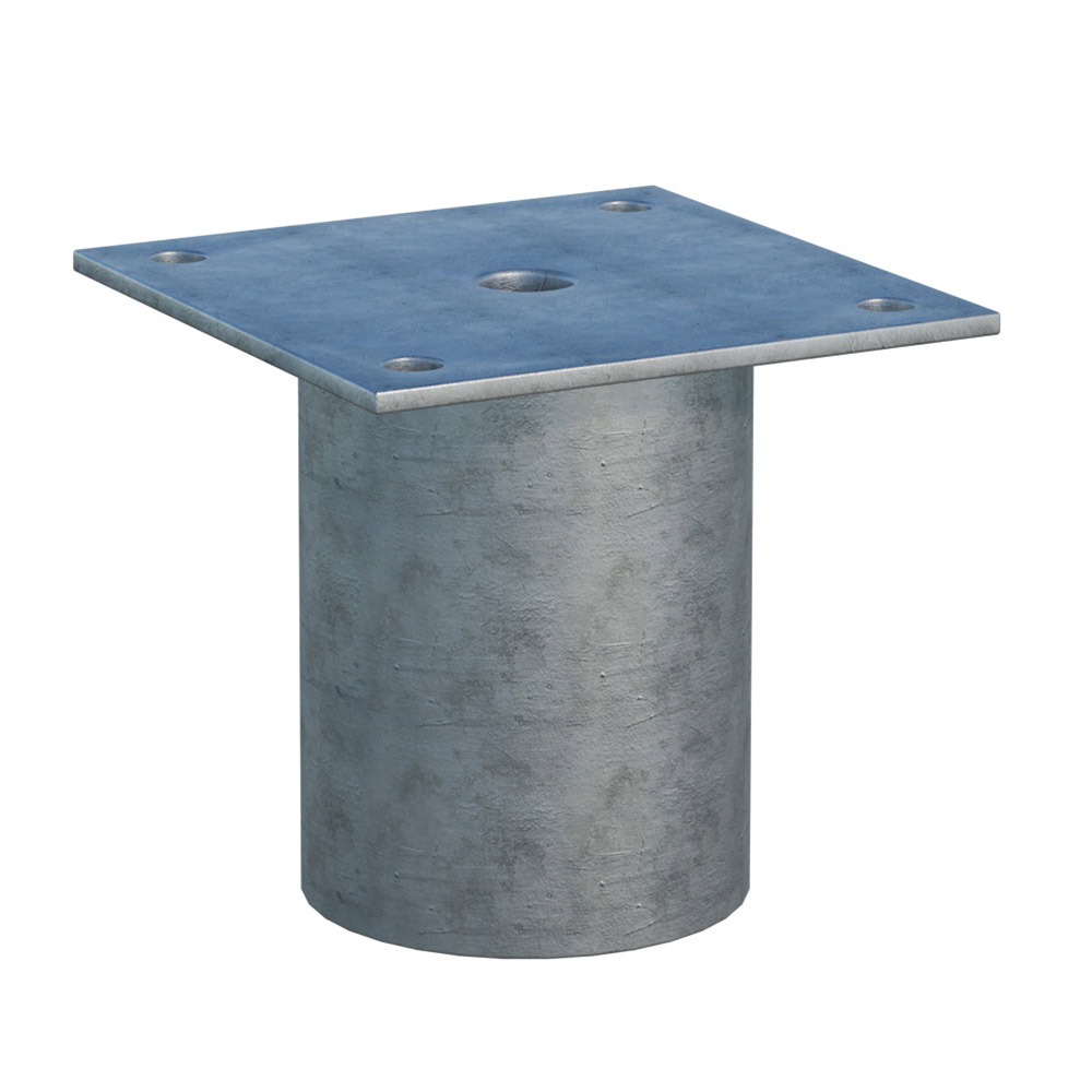 Ground screw extension Zn 90x90x60mm_1