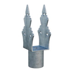 ground screw extension Zn "U" 75x75x165x60mm_1