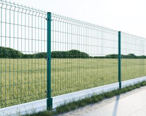 Fence post 60x40mm ZnPVC 1600mm green_2