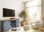 sliding barn door hardware - mini - "Rhombus"_2