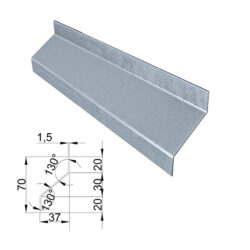 steel slat Zn 37x70x2000mm "Z"_1