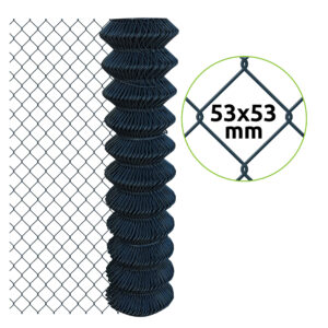 Chain-link fence ZnPVC 53x53x2