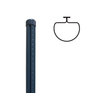 Fence post Universal D50mm ZnPVC 2000mm anthracite_1