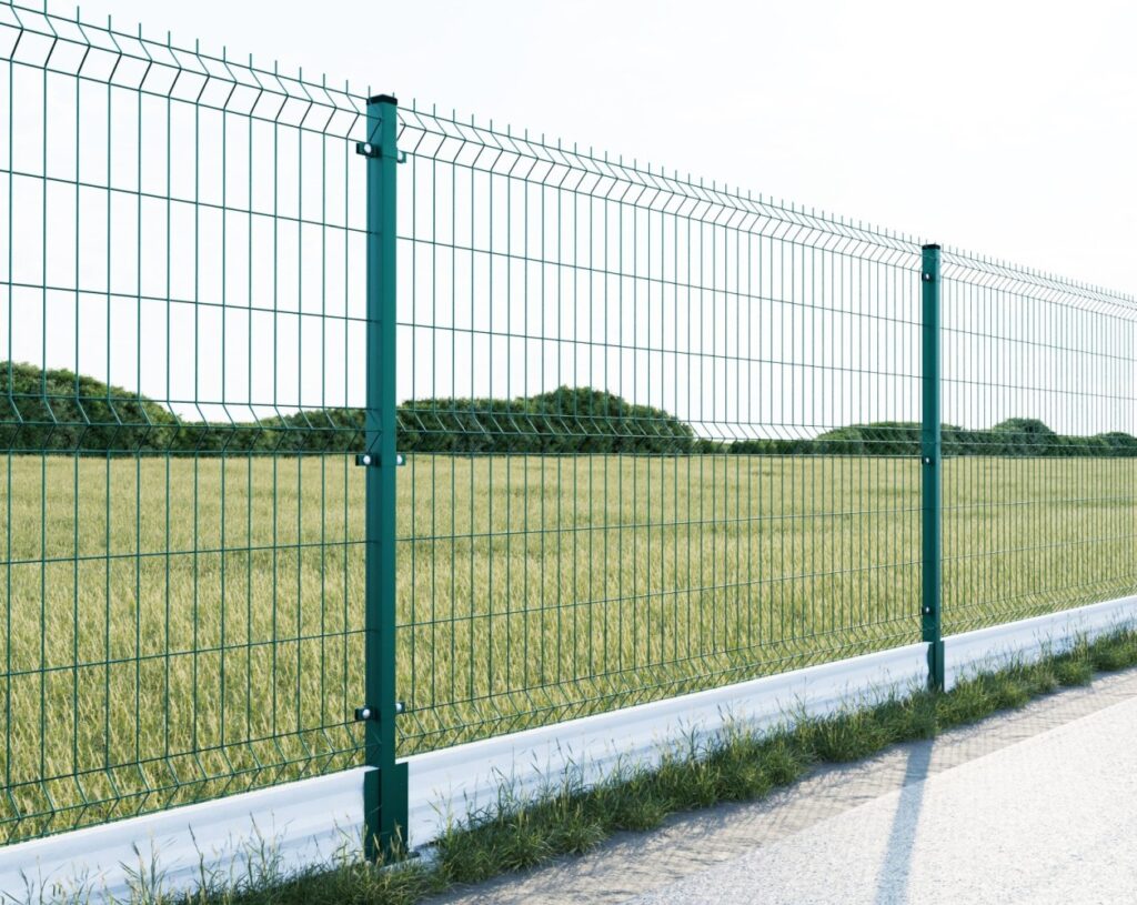 Fence post 60x40mm ZnPVC 2500mm 1.5mm green_2