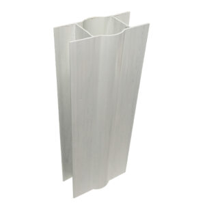 Gravel board bracket 300mm PVC D48mm gray_1