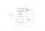Universal fence bracket ZnPVC green_2