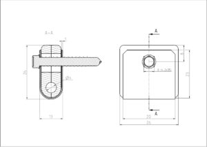 Universal fence bracket Zn_2