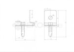 Weldmesh clip Zn 10pcs_2