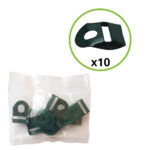 Wire tensioner auxiliary part ZnPVC green 10pcs_1