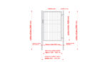 Wicket gate Square ZnPVC 1000x1500mm