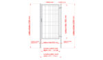 Wicket gate Square ZnPVC 1000x1800mm