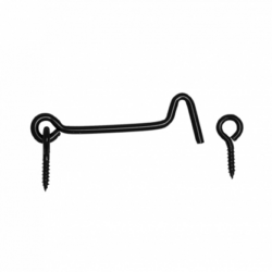 Hook with eye 100mm black_1