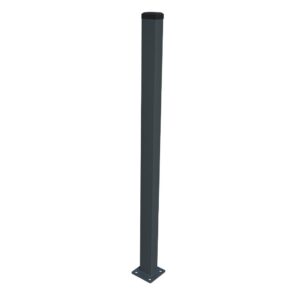 Post 60x40mm with base ZnPVC 2200mm anthracite_1