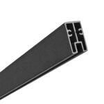 Aluminum partition strip top