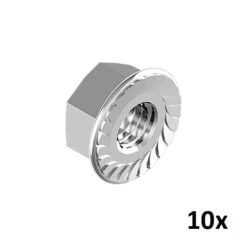 Hexagon nut with flange DIN6923 M10 A2 10pcs/pack_1