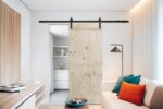 Pine wood barn door without surface treatment EKO3_4