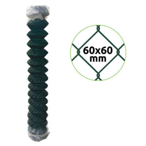 Chain-link fence ZnPVC 60x60mm 1