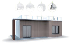 WPC Facade corner strip Light Grey 81x81x2900mm_2