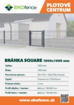 Wicket gate Square ZnPVC 1000x1000mm