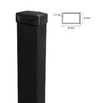 Fence post 60x40mm ZnPVC 2200mm 1