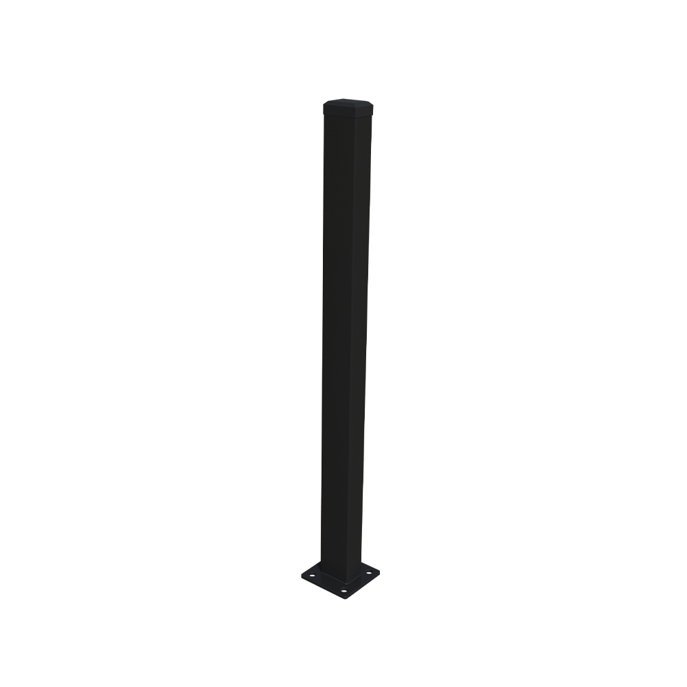 Post 60x40mm with base ZnPVC 1800mm 1