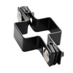 Middle clamp ZnPVC 60x40mm black matte_1