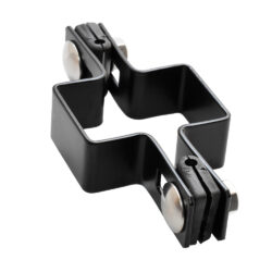 Middle clamp ZnPVC 60x40mm black matte_1