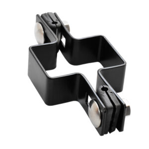 Middle clamp ZnPVC 60x40mm black matte_1