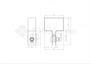 End clamp ZnPVC 60x40mm black matte_2