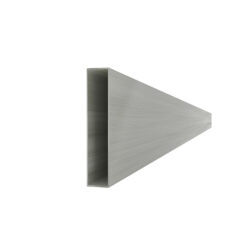 Galvanized rectangular profile 100x20x1