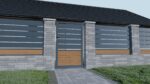 Frame for single-wing gate 1000x1800mm aluminum_2