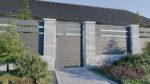 Frame for single-wing gate 1000x1800mm aluminum_3