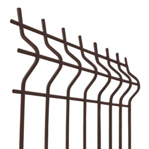 Welded fence panel ZnPVC 2500x1230x4mm brown_1