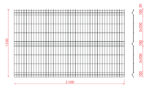 Welded fence panel ZnPVC 2500x1530x4mm brown_3
