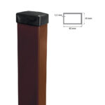 Fence post 60x40mm ZnPVC 1800mm 1