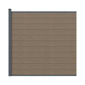 WPC fence set with post 1850mm BIANKA brown_1