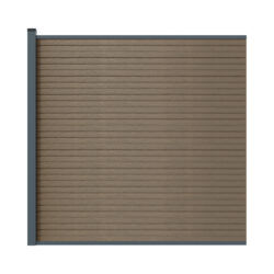 WPC fence set with post 1850mm AURORA brown_1