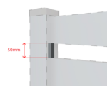 Aluminium distance bar 50mm anthracite_2