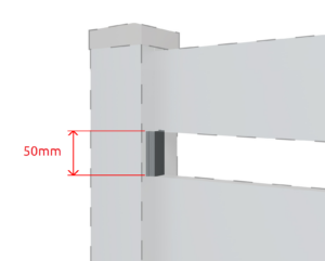 Aluminium distance bar 50mm anthracite_2