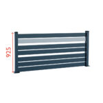 Modular Aluminium Fencing 925mm TIA 100-A1S_2