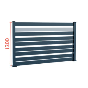 Modular Aluminium Fencing 1200mm TIA 100-A1S_2