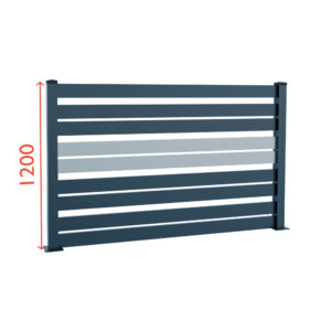 Modular Aluminium Fencing 1200mm TIA 100-A2S_2
