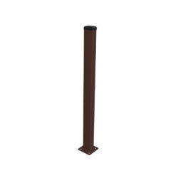 Post 60x40mm with base ZnPVC 1800mm 1