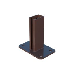 Post base ZnPVC 40x60mm brown_1